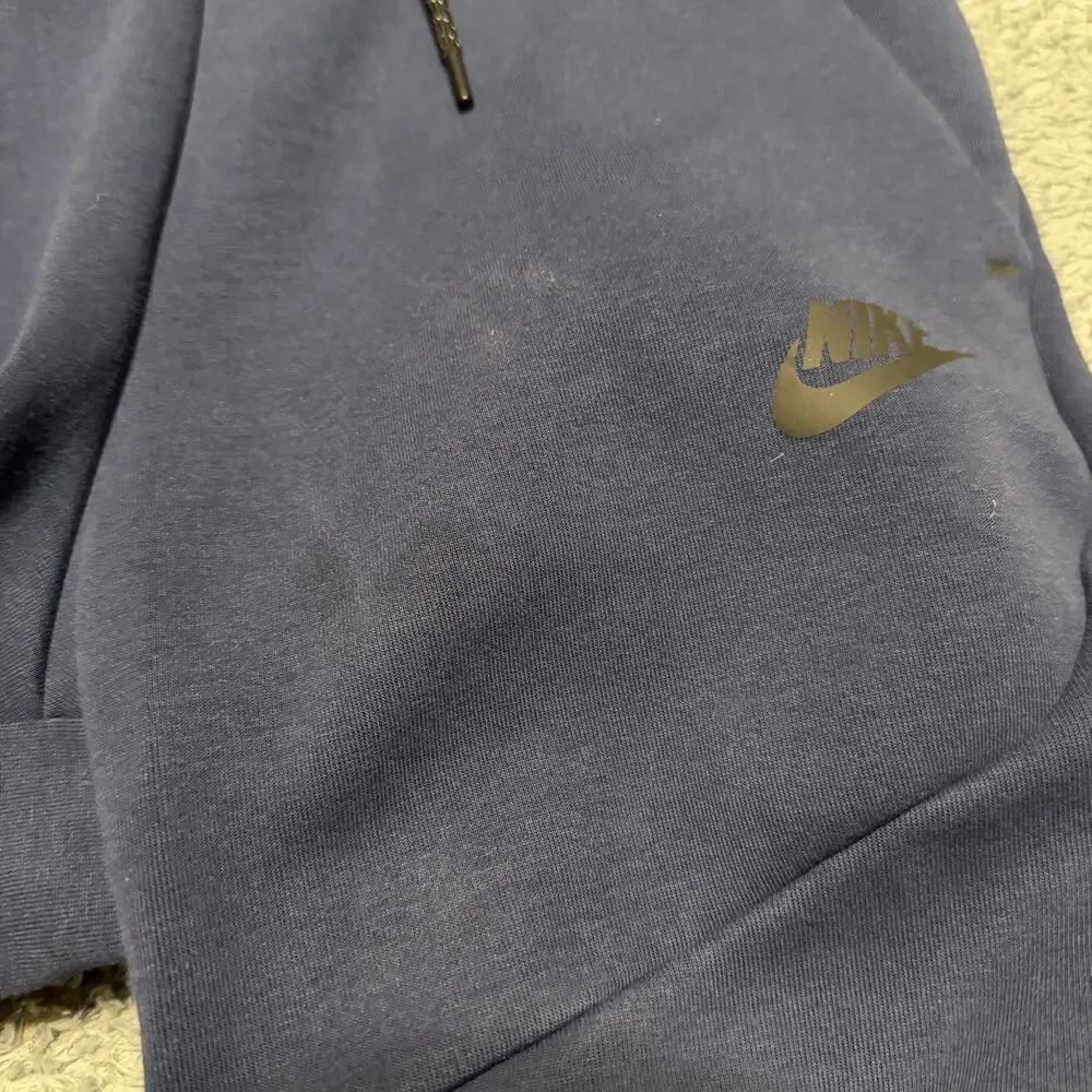 Nike Tech Fleece Joggers Mens XS Blue Tapered Sweatpants CU4495 **